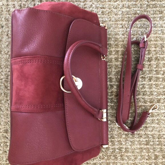 LC Lauren Conrad Burgundy-Red Handbag - Picture 3 of 5